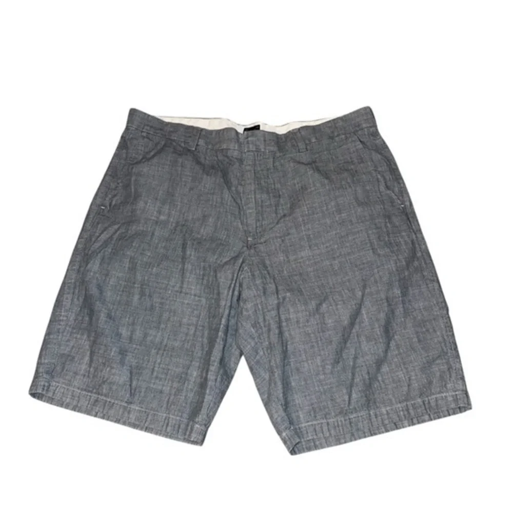 Gray J.Crew Club Chambray Cotton Shorts – Size 36W